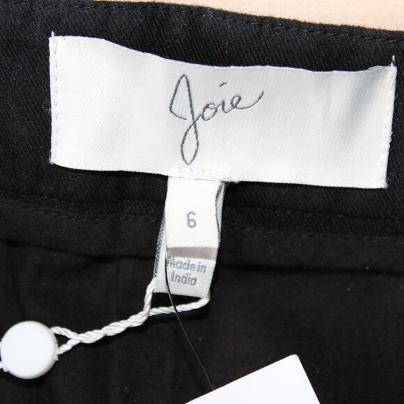 NWT Joie Gerardine Black & White Embroidered Shorts Chino Style Size 6 - Picture 6 of 11